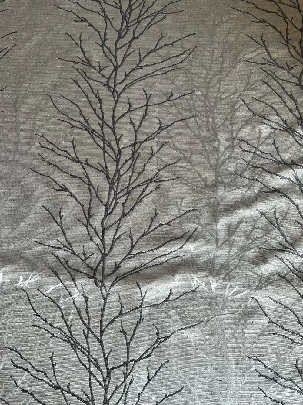 Gray Branch-Print Home Curtains - Set of 4